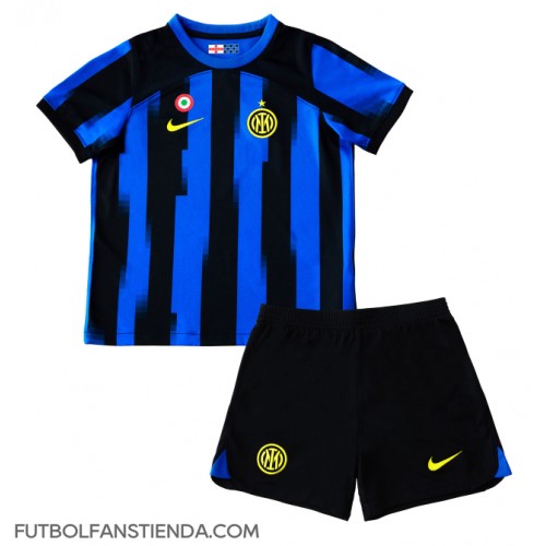 Inter Milan Primera Equipación Niños 2023-24 Manga Corta (+ Pantalones cortos)